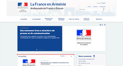 Desktop Screenshot of ambafrance-am.org