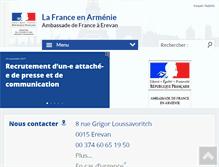 Tablet Screenshot of ambafrance-am.org